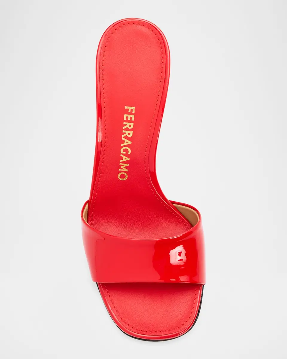Ferragamo 95mm Tatiana Leather Mules | Thumbnail 4 Ferragamo 95mm Tatiana Leather Mules | Thumbnail 4