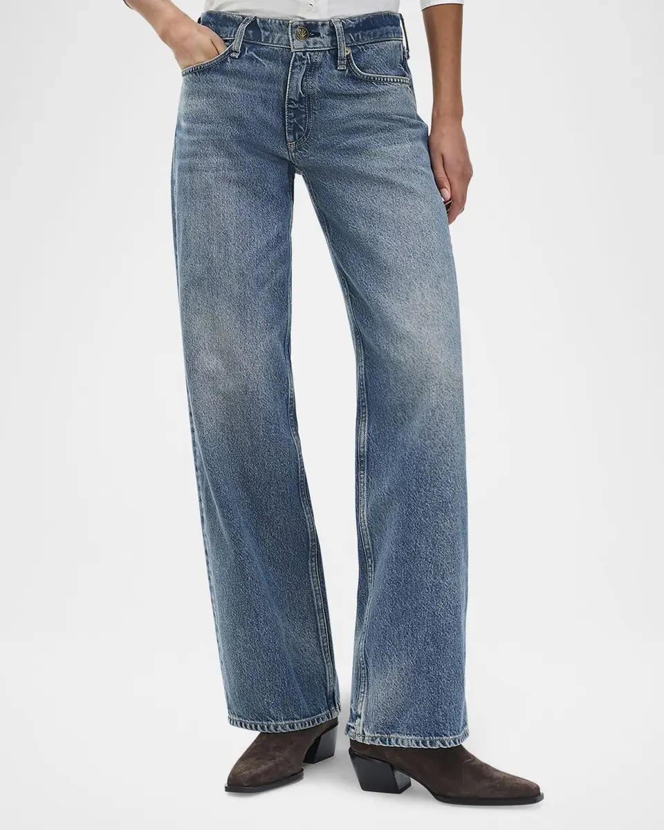 rag & bone Cam Low-Rise Relaxed Straight Jeans | Thumbnail 2 rag & bone Cam Low-Rise Relaxed Straight Jeans | Thumbnail 2