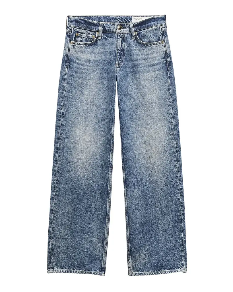 rag & bone Cam Low-Rise Relaxed Straight Jeans