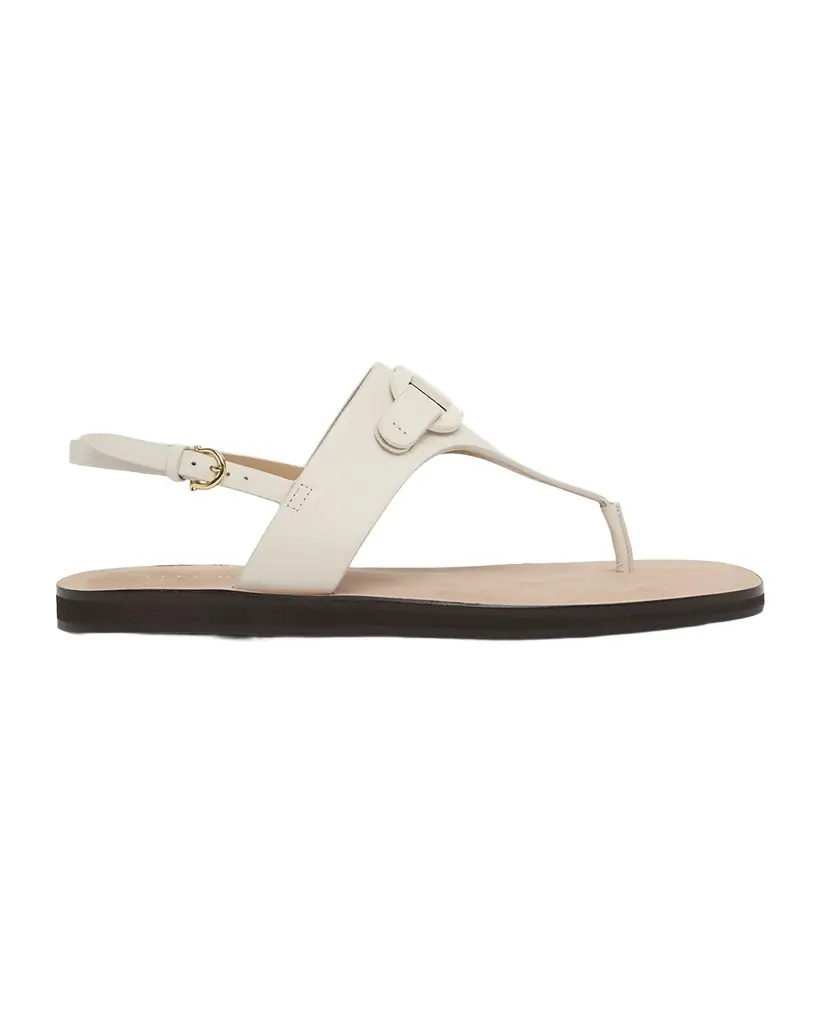 Siriana Gancio Leather Thong Sandals Siriana Gancio Leather Thong Sandals