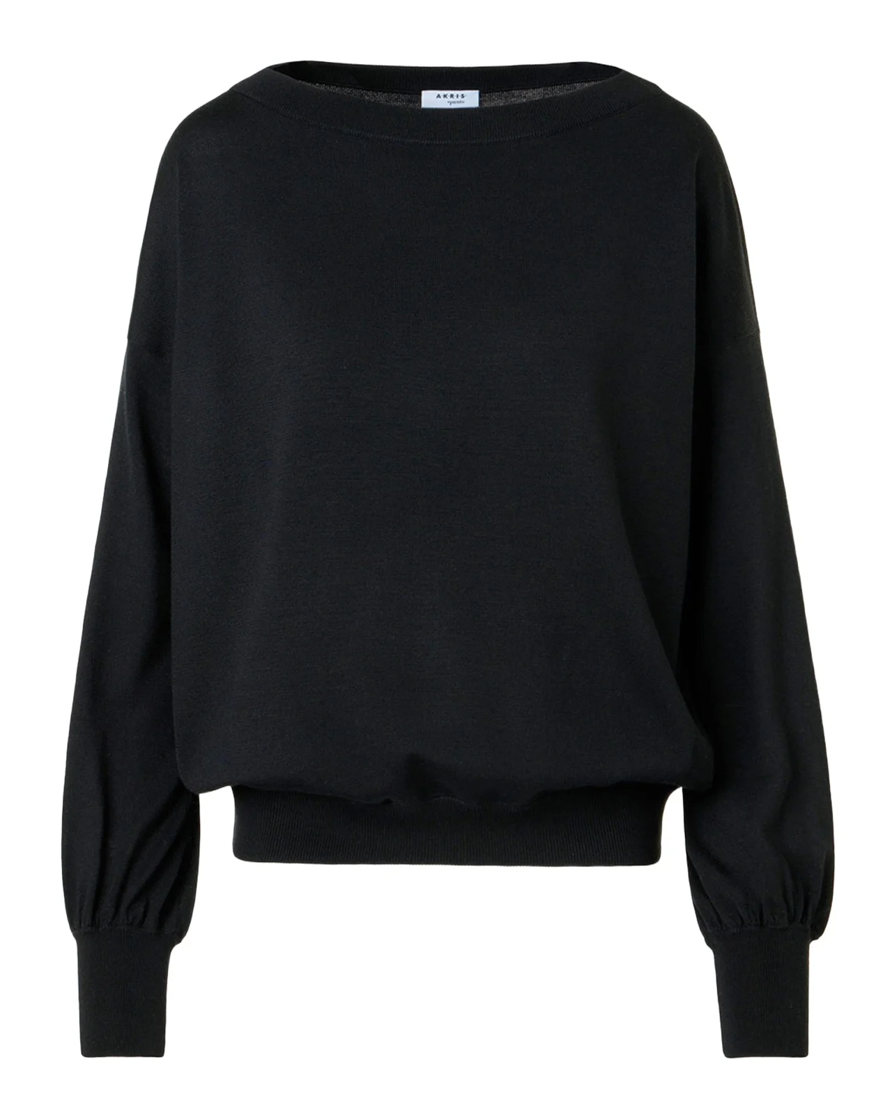 Bateau-Neck Knit Sweater