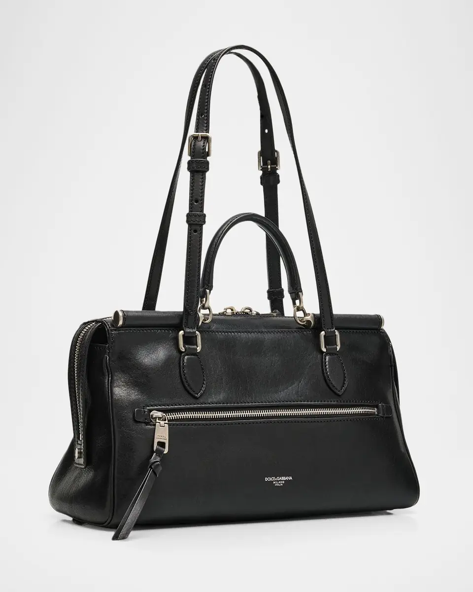Dolce & Gabbana Vittoria Smooth Leather Shoulder Bag | Thumbnail 3 Dolce & Gabbana Vittoria Smooth Leather Shoulder Bag | Thumbnail 3