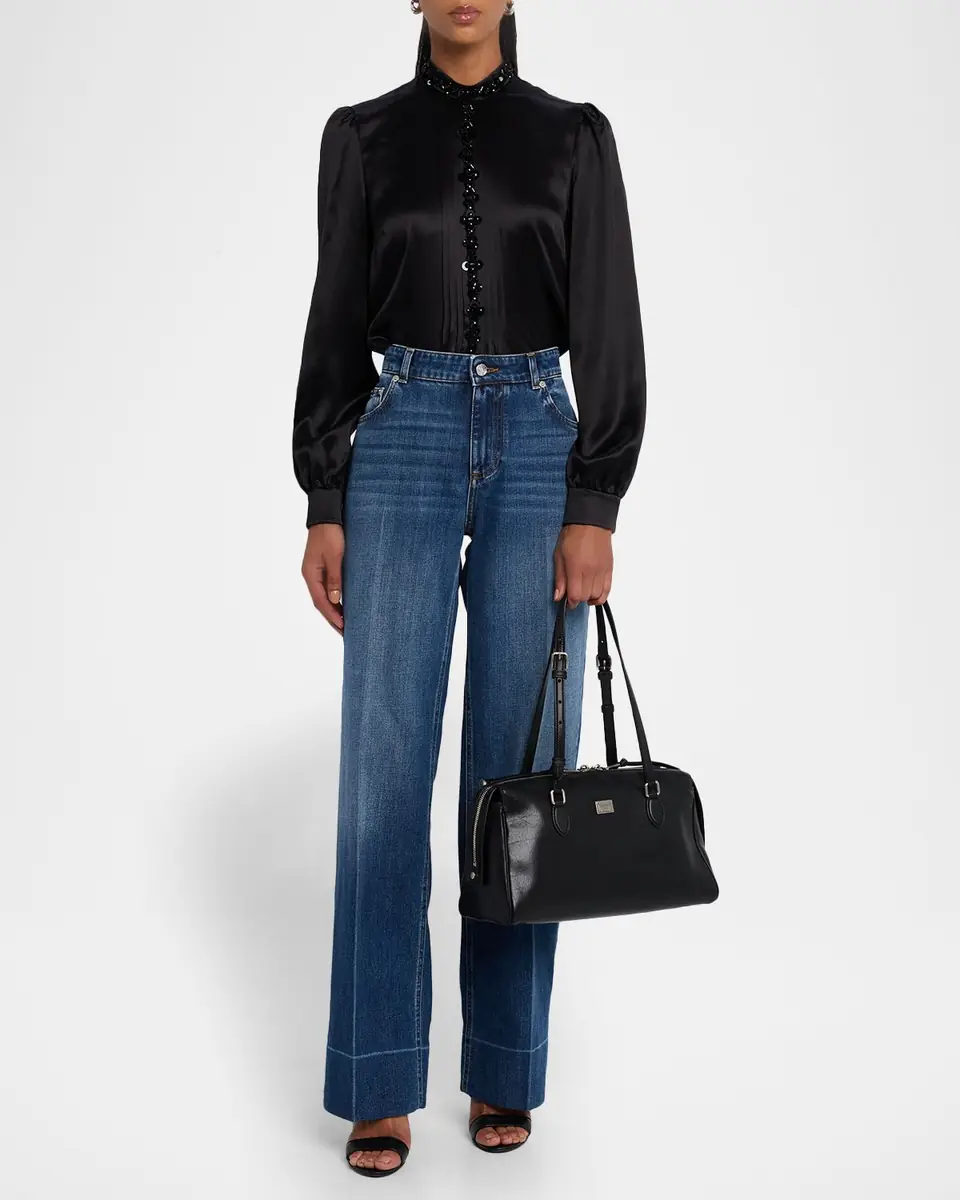 Dolce & Gabbana Vittoria Smooth Leather Shoulder Bag | Thumbnail 5 Dolce & Gabbana Vittoria Smooth Leather Shoulder Bag | Thumbnail 5