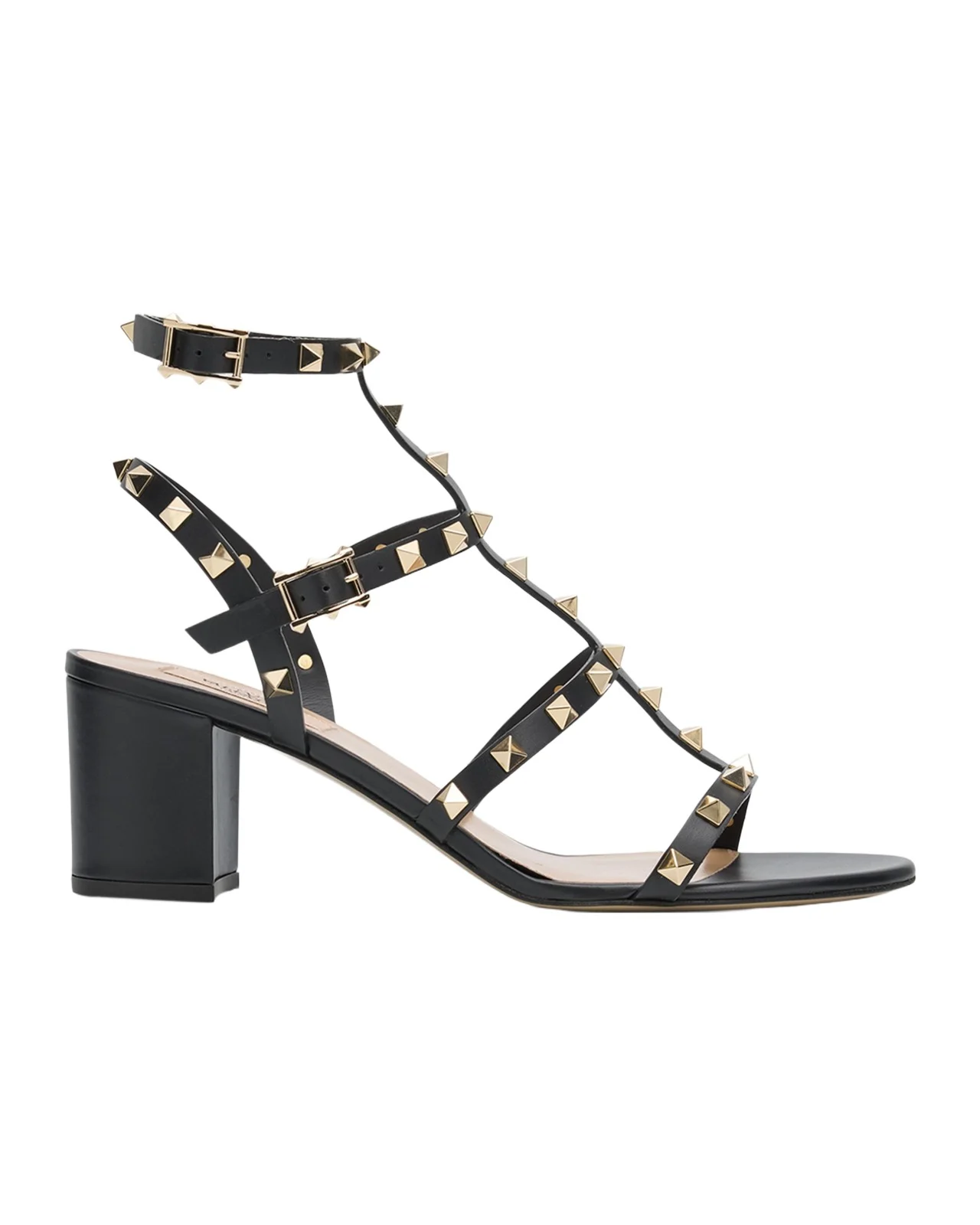 60mm Rockstud Leather City Sandals 60mm Rockstud Leather City Sandals