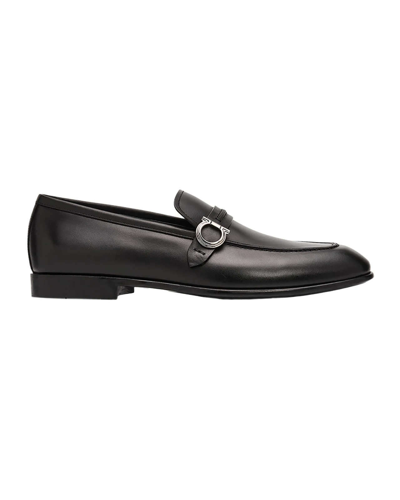 Men's Terence Calfskin Gancini Saddle-Strap Loafers Men's Terence Calfskin Gancini Saddle-Strap Loafers