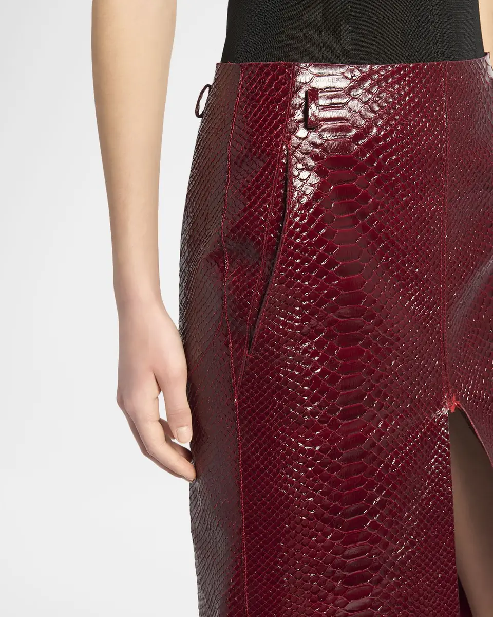 Tom Ford Snake-Effect Leather Midi Skirt | Thumbnail 5 Tom Ford Snake-Effect Leather Midi Skirt | Thumbnail 5