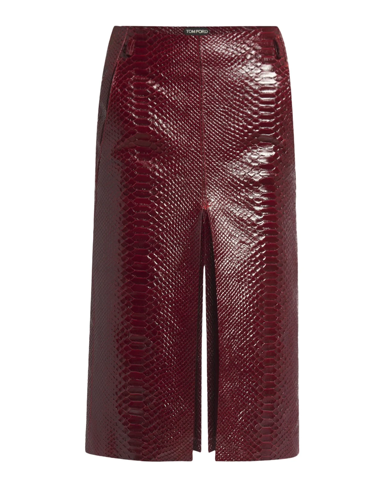 Snake-Effect Leather Midi Skirt Snake-Effect Leather Midi Skirt