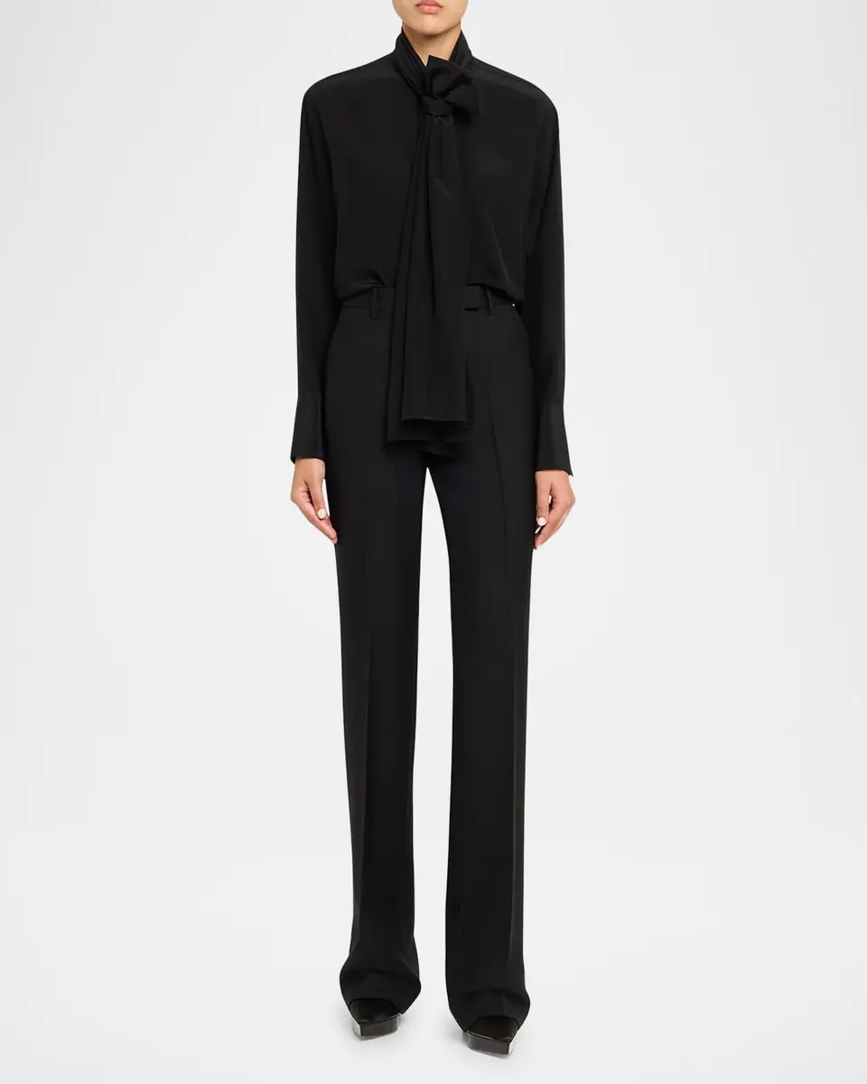Tom Ford Wool-Blend Straight-Leg Pants | Thumbnail 2 Tom Ford Wool-Blend Straight-Leg Pants | Thumbnail 2