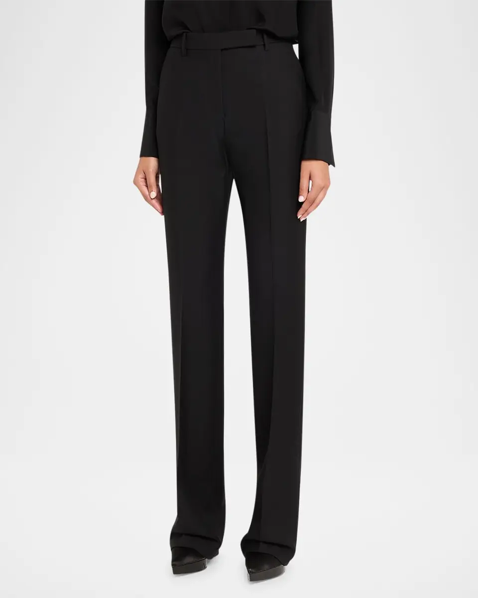 Tom Ford Wool-Blend Straight-Leg Pants | Thumbnail 4 Tom Ford Wool-Blend Straight-Leg Pants | Thumbnail 4