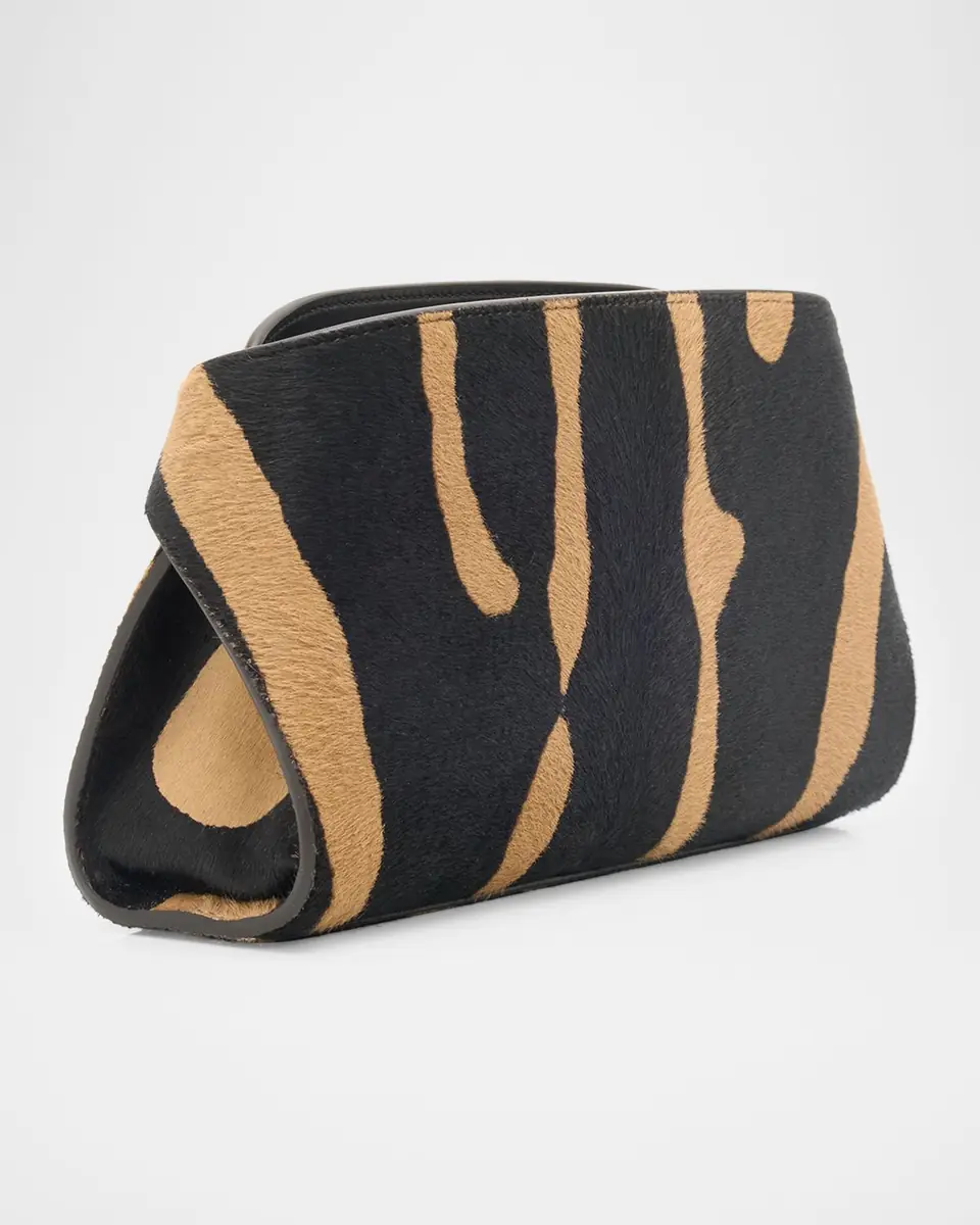 Ferragamo Hug Zebra-Print Calf Hair Shoulder Bag | Thumbnail 3 Ferragamo Hug Zebra-Print Calf Hair Shoulder Bag | Thumbnail 3