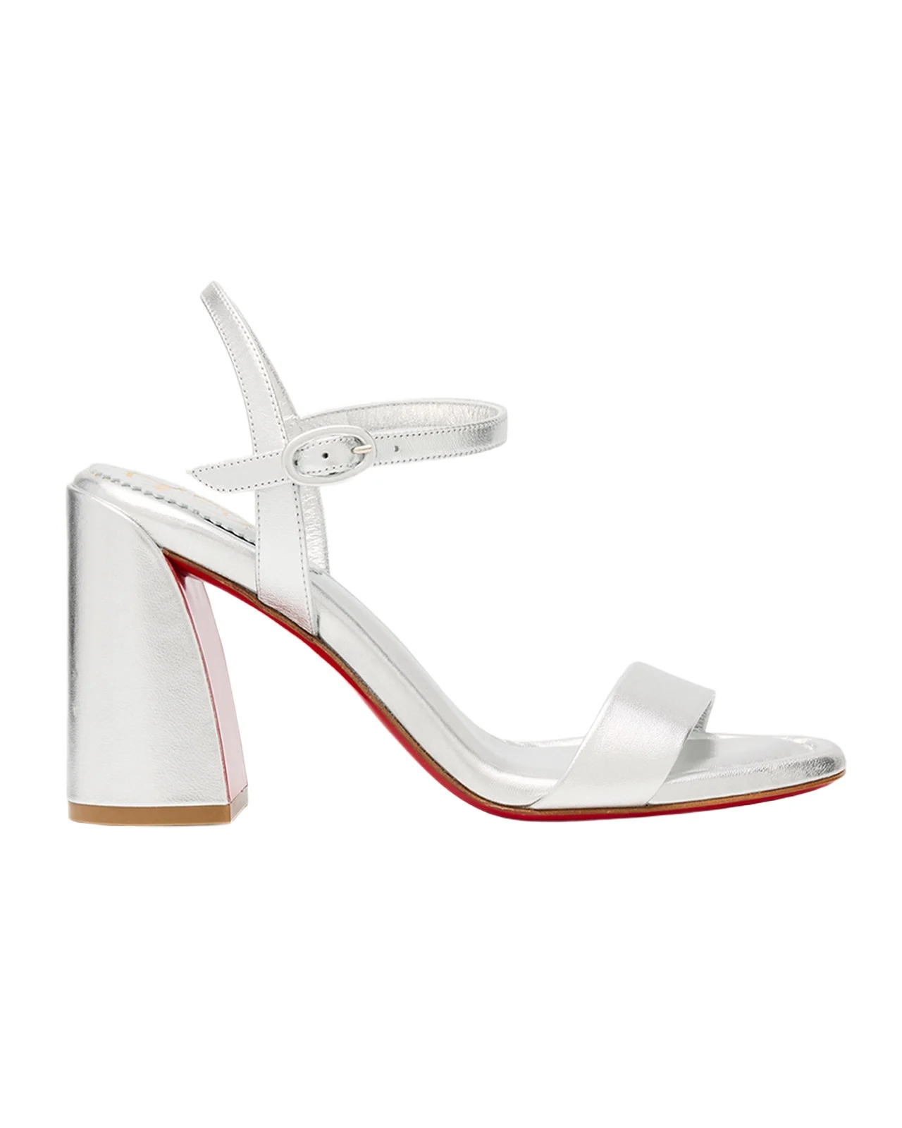 85mm Miss Jane Metallic Leather Ankle-Strap Sandals 85mm Miss Jane Metallic Leather Ankle-Strap Sandals