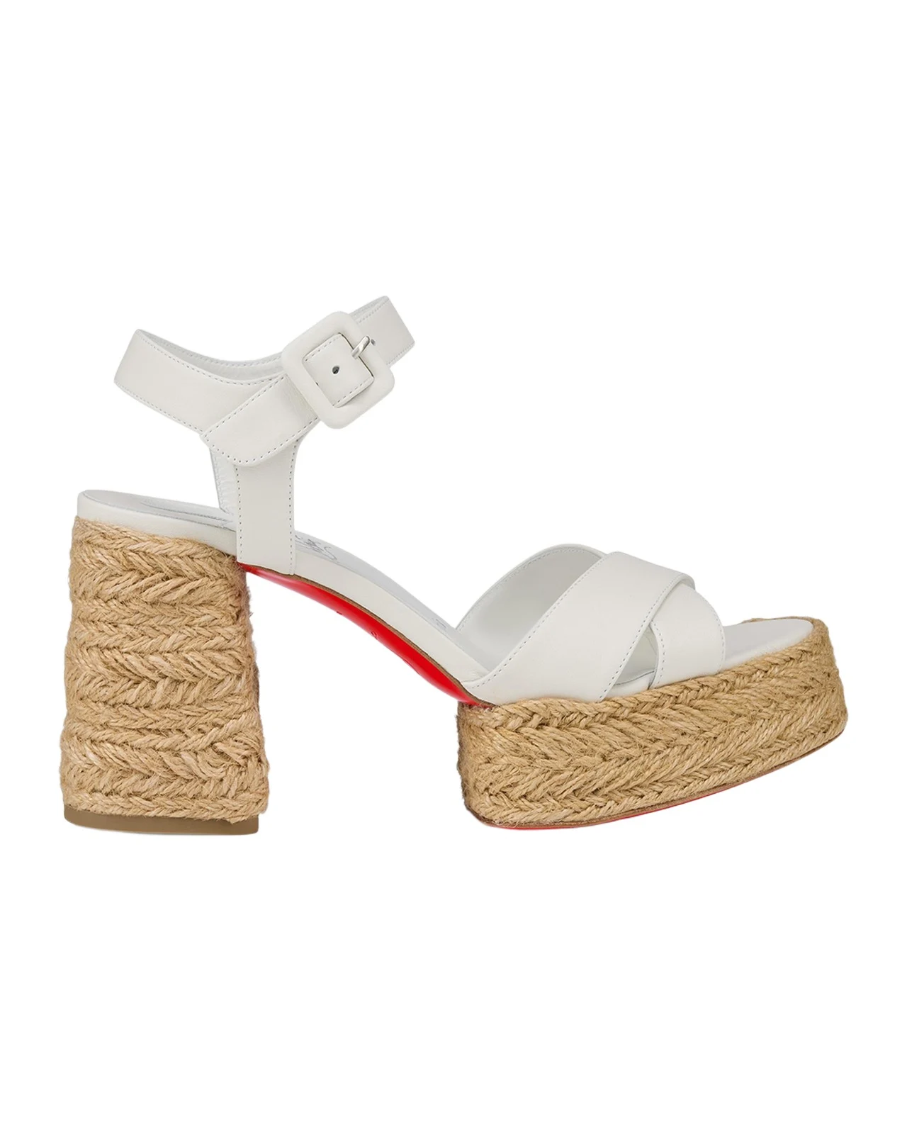 70mm Calakala Leather Crisscross Espadrille Sandals 70mm Calakala Leather Crisscross Espadrille Sandals