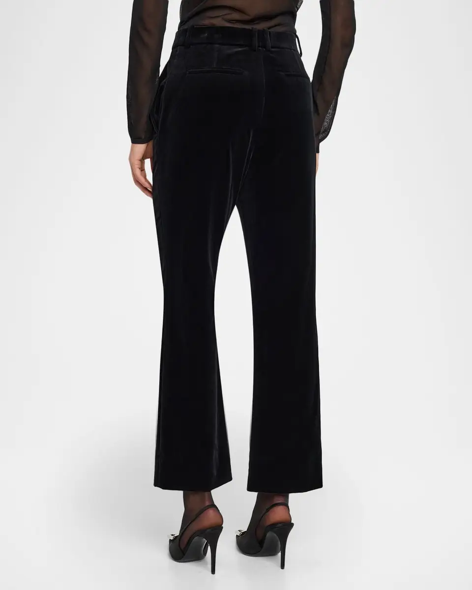 Saint Laurent Velvet Flare Trousers | Thumbnail 3 Saint Laurent Velvet Flare Trousers | Thumbnail 3