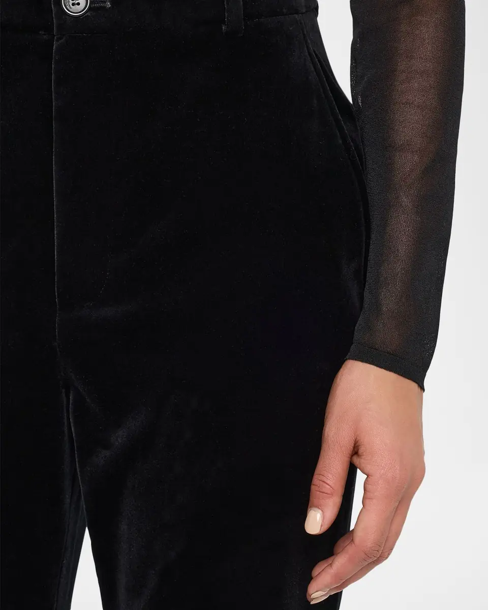 Saint Laurent Velvet Flare Trousers | Thumbnail 5 Saint Laurent Velvet Flare Trousers | Thumbnail 5