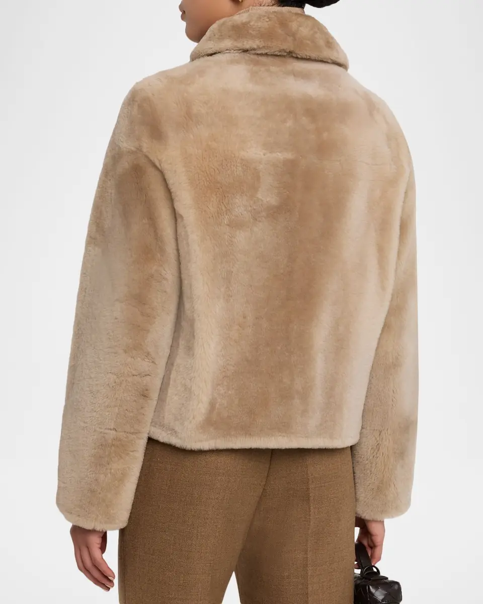 Yves Salomon Short Lamb Shearling Jacket | Thumbnail 2