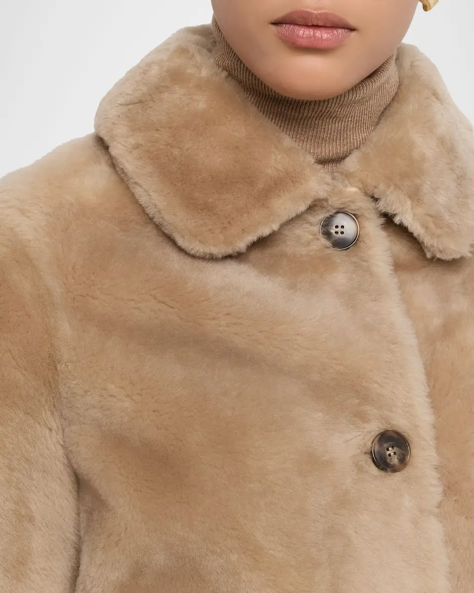 Yves Salomon Short Lamb Shearling Jacket | Thumbnail 5
