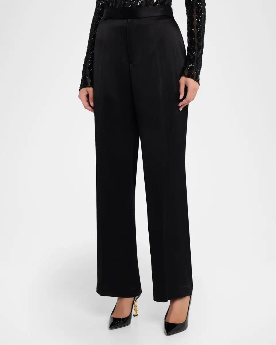 Polo Ralph Lauren Satin Relaxed Straight Pant | Thumbnail 3