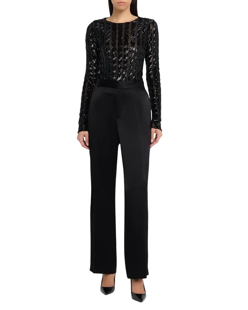 Polo Ralph Lauren Satin Relaxed Straight Pant | Image 1 Polo Ralph Lauren Satin Relaxed Straight Pant | Image 1