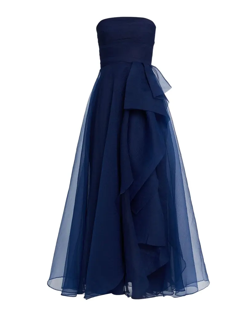 Theia Teresa Draped Strapless Gown | Image 1 Theia Teresa Draped Strapless Gown | Image 1