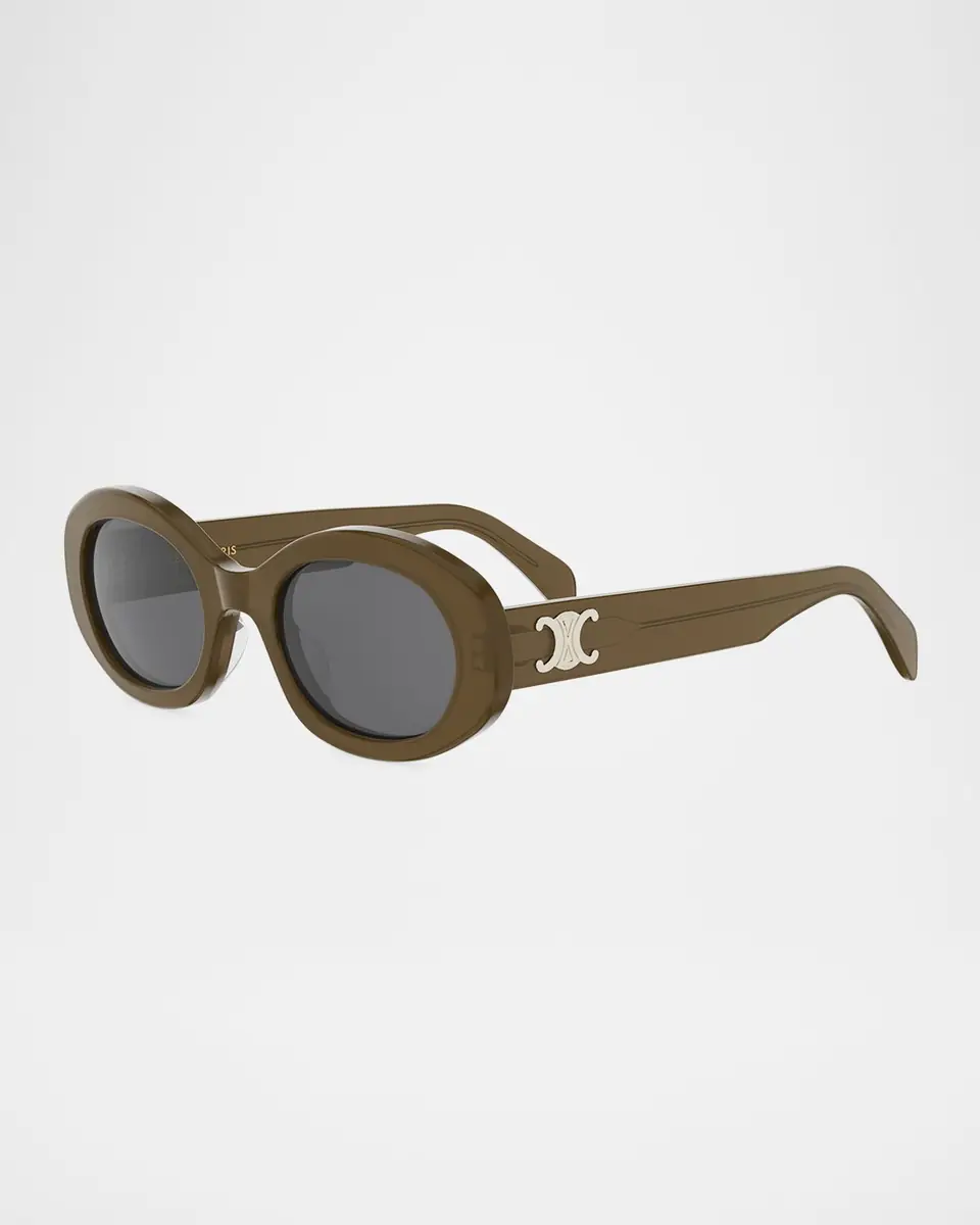 Celine Triomphe 52mm Oval Sunglasses | Thumbnail 3 Celine Triomphe 52mm Oval Sunglasses | Thumbnail 3