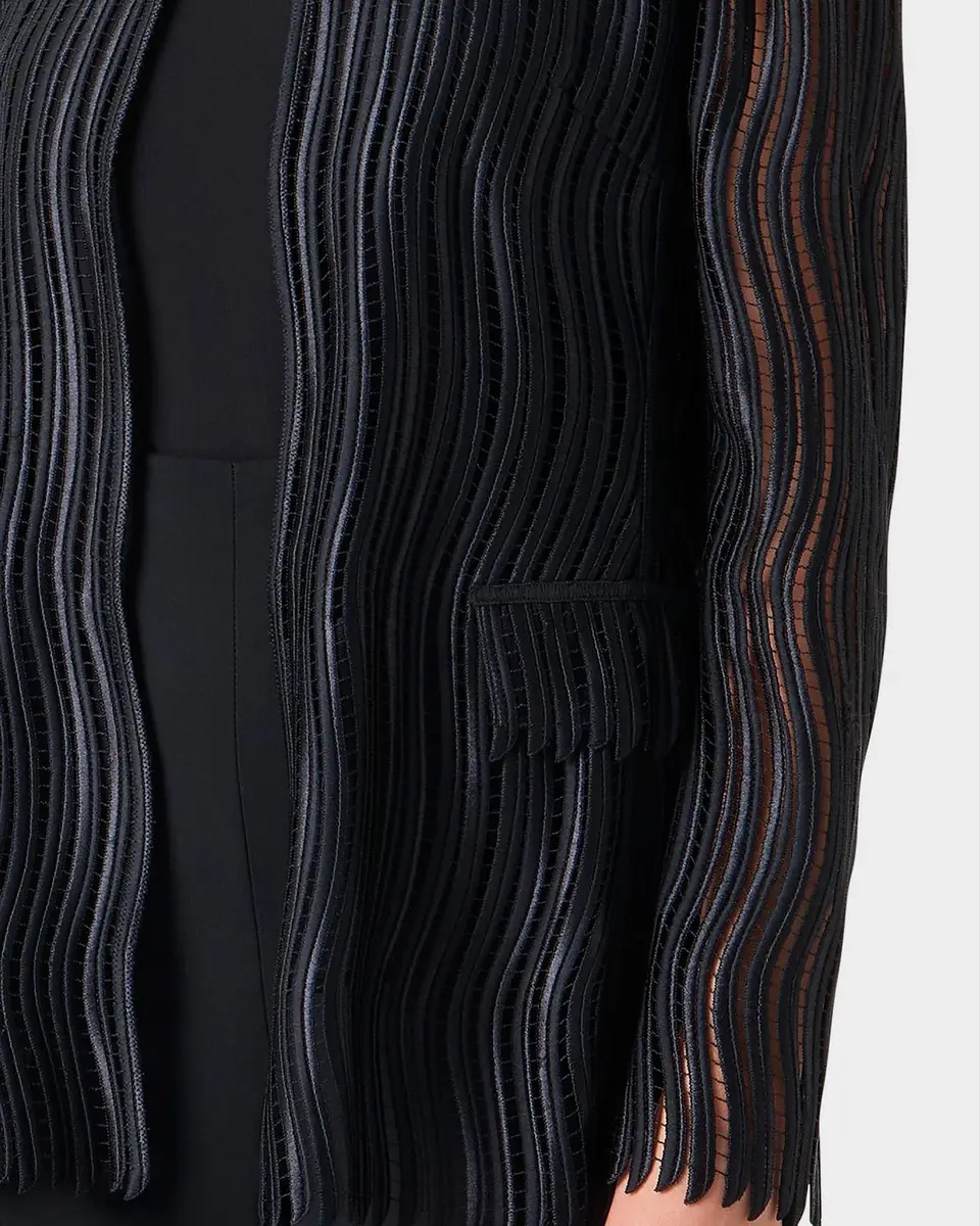 Akris Hekka Techno Wave Guipure Jacket | Thumbnail 5 Akris Hekka Techno Wave Guipure Jacket | Thumbnail 5