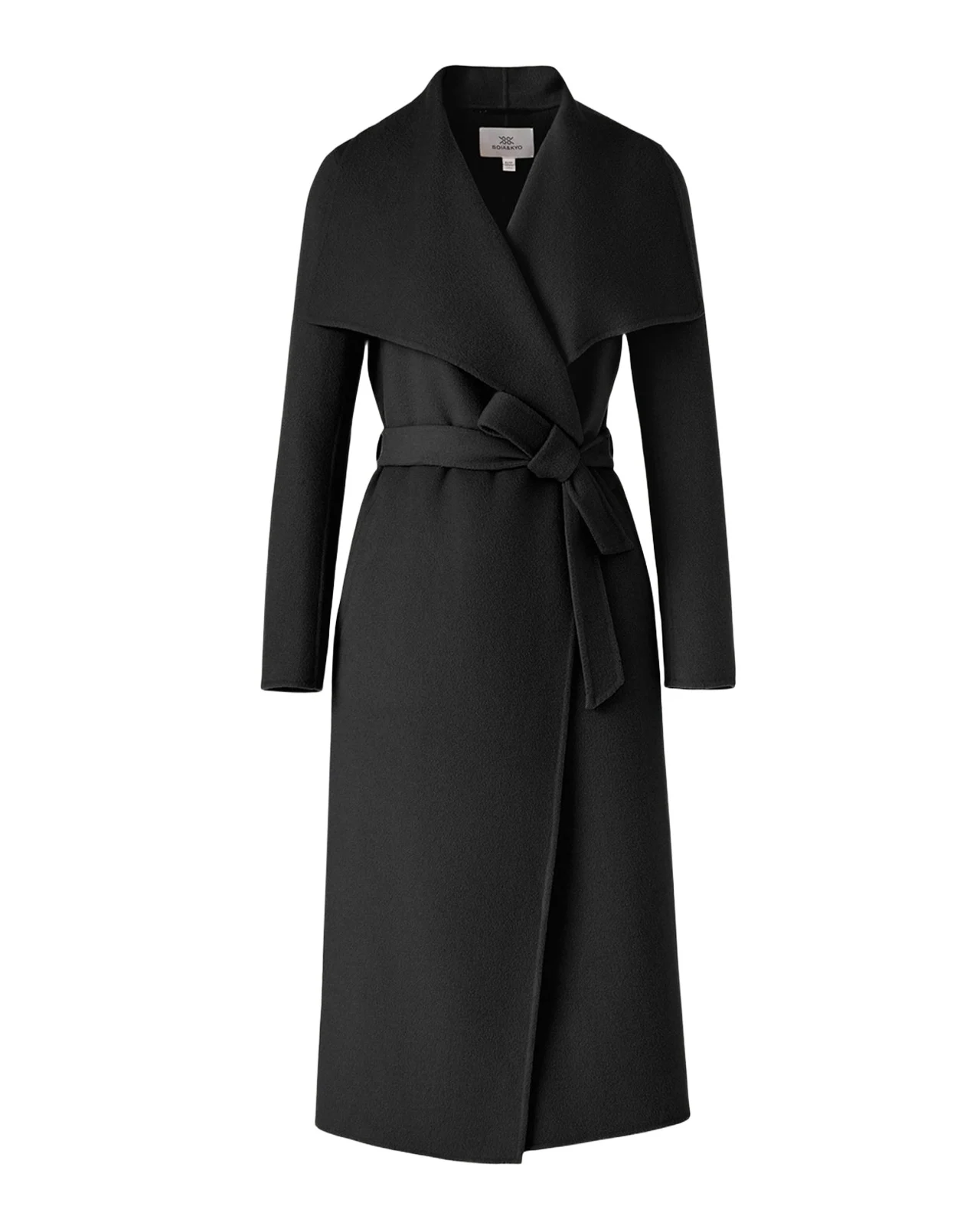 Soia & Kyo Britta-U Wool Wrap Coat