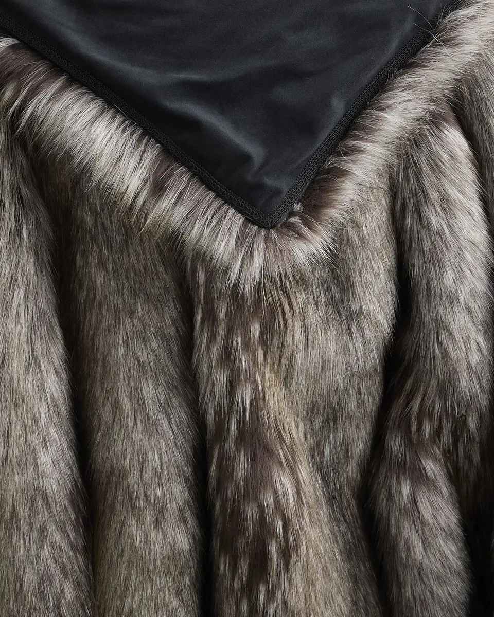 Lyla Grant Faux Fox Throw, 60" x 72" | Thumbnail 3
