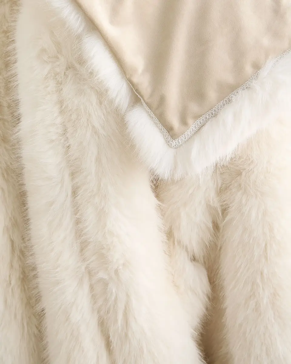 Lyla Grant Faux Fox Throw, 60" x 72" | Thumbnail 6