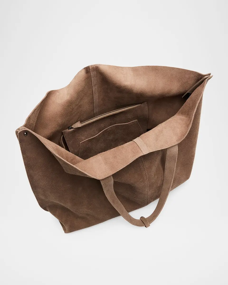 Akris Ai Medium Suede Tote Bag | Thumbnail 3 Akris Ai Medium Suede Tote Bag | Thumbnail 3