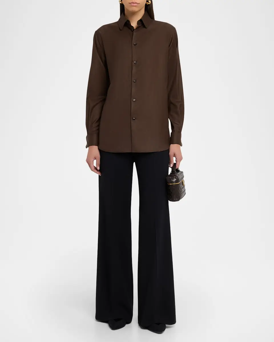 Akris Double-Face Wool Bootcut Trousers | Thumbnail 2 Akris Double-Face Wool Bootcut Trousers | Thumbnail 2