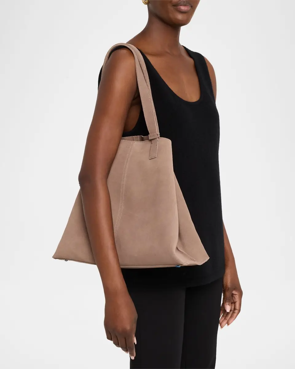 Akris Ai Large Slouchy Suede Tote Bag | Thumbnail 2 Akris Ai Large Slouchy Suede Tote Bag | Thumbnail 2