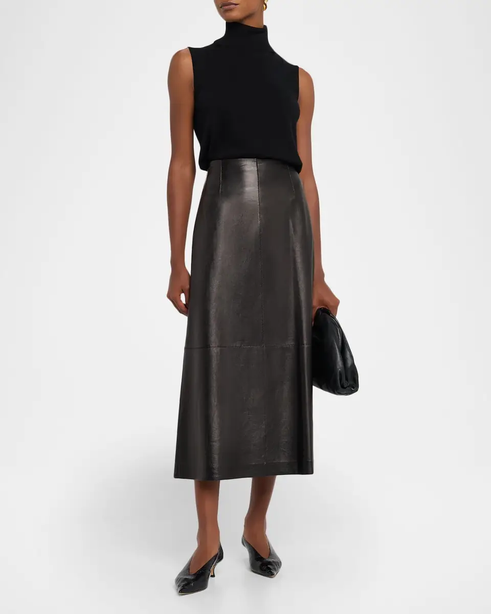 Lafayette 148 New York Sleeveless Matte Crepe Turtleneck Pullover | Thumbnail 2 Lafayette 148 New York Sleeveless Matte Crepe Turtleneck Pullover | Thumbnail 2