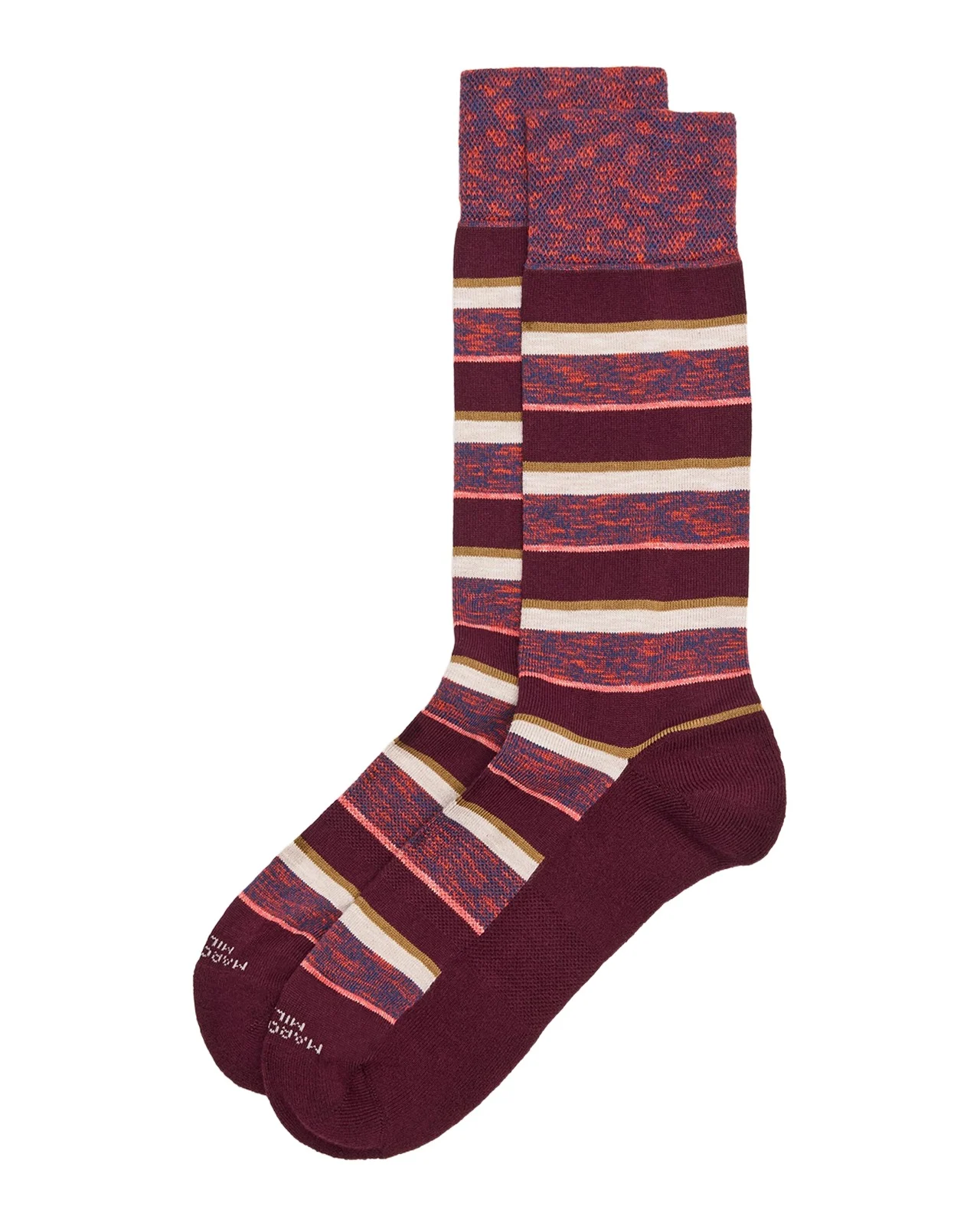 Marcoliani Men's Multi-Stripe Crew Socks