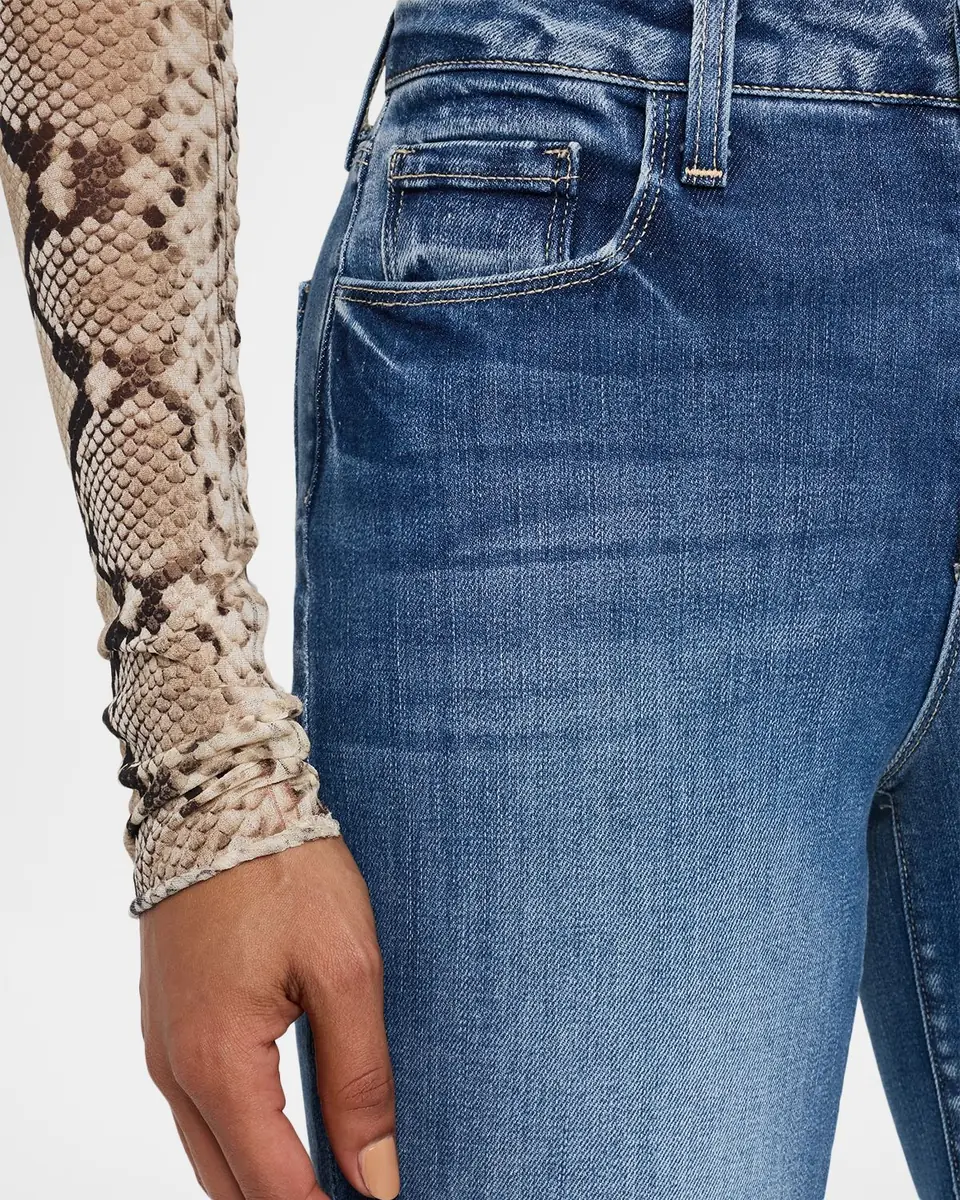 L'Agence Kendra High Rise Crop Flare Jeans | Thumbnail 5