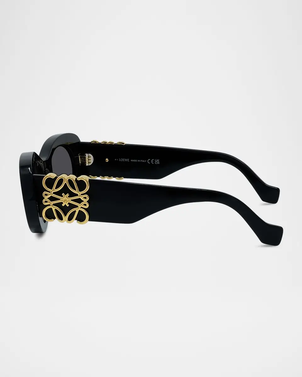 Loewe Anagram 49mm Oval Sunglasses | Thumbnail 4 Loewe Anagram 49mm Oval Sunglasses | Thumbnail 4