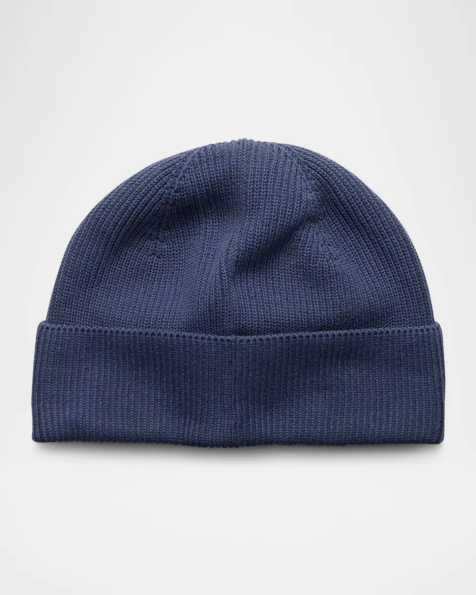 Canada Goose Men's Rib-Knit Cotton Beanie | Thumbnail 2