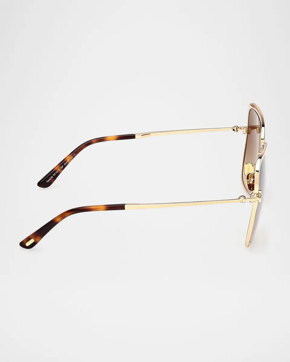 Tom Ford Tara 57mm Metal Square Sunglasses | Thumbnail 4 Tom Ford Tara 57mm Metal Square Sunglasses | Thumbnail 4
