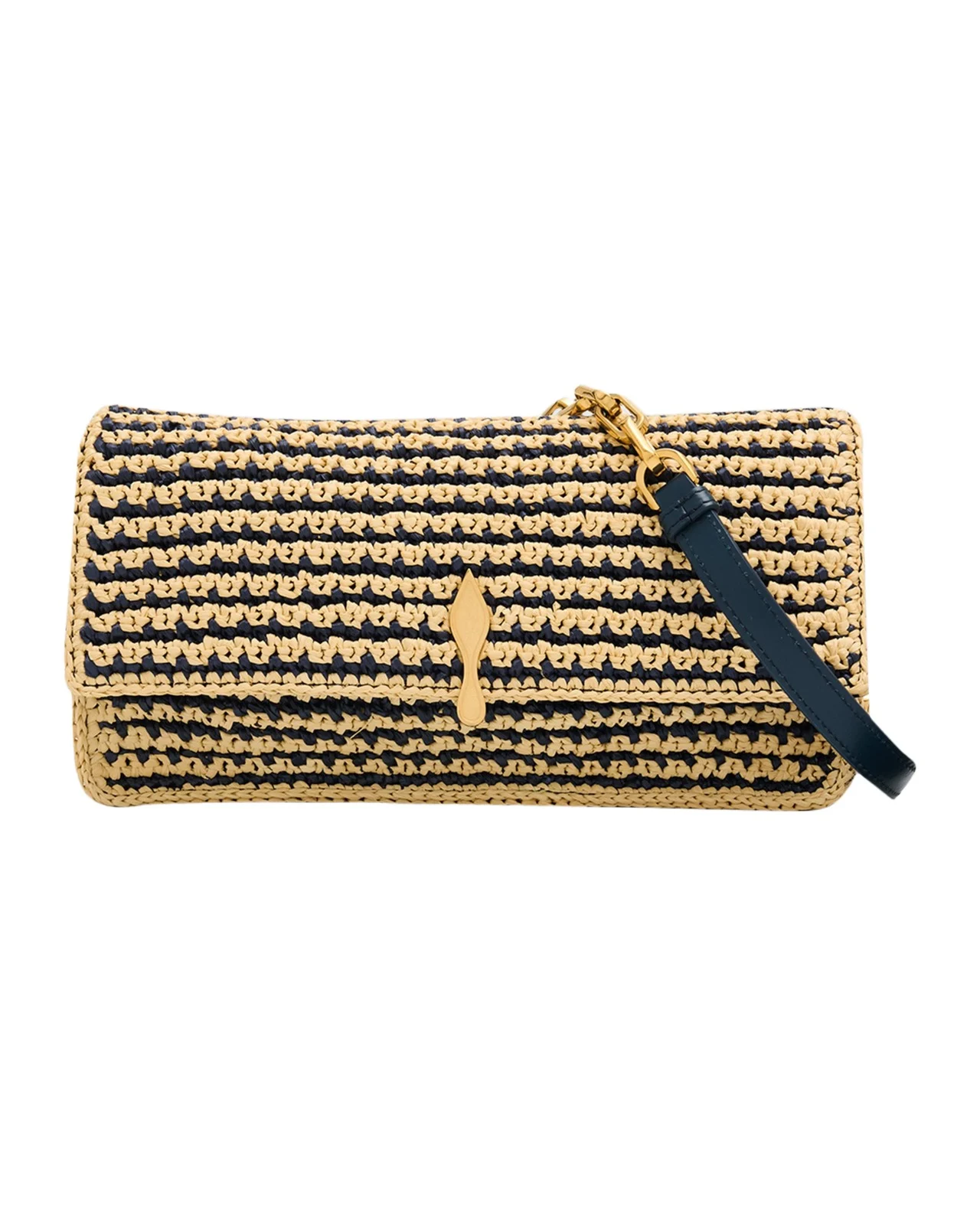 Bettina Crossbody Bag in Striped Crochet Raffia Bettina Crossbody Bag in Striped Crochet Raffia