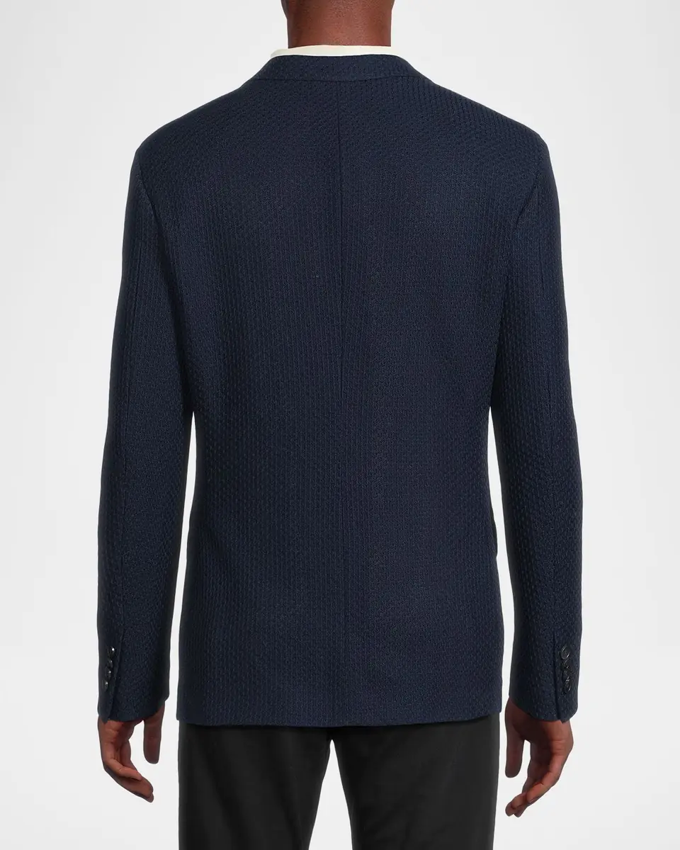 Etro Men's Basic Textured Blazer | Thumbnail 3 Etro Men's Basic Textured Blazer | Thumbnail 3