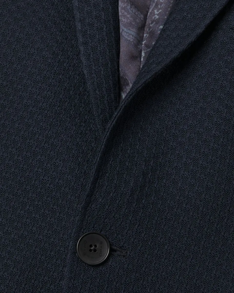 Etro Men's Basic Textured Blazer | Thumbnail 5 Etro Men's Basic Textured Blazer | Thumbnail 5