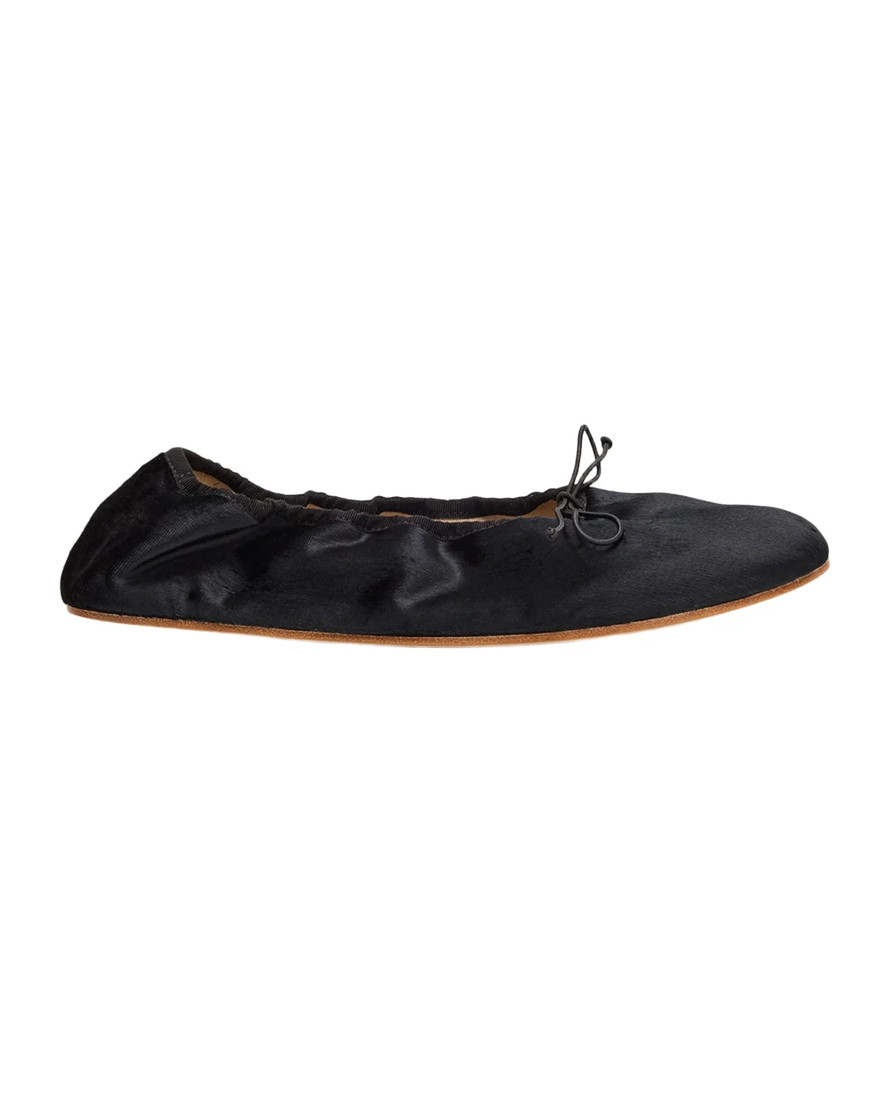 The Row Velvet Ballerina Flats