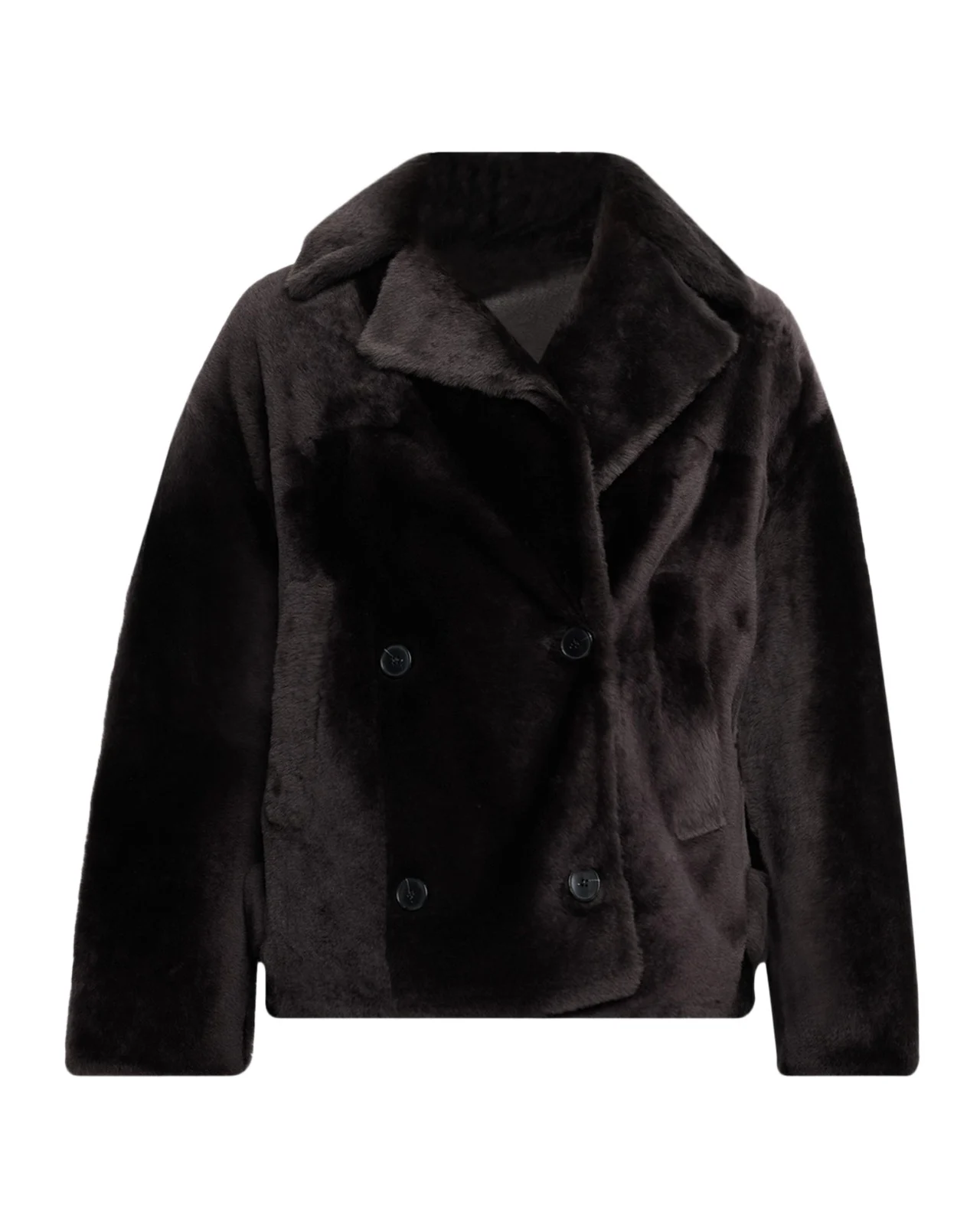 Yves Salomon Shearling Pea Coat