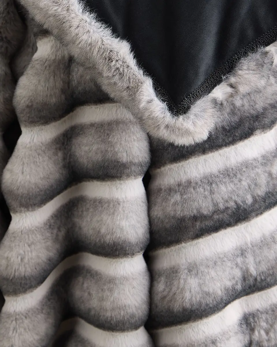 Lyla Grant Faux Chinchilla Throw, 60" x 72" | Thumbnail 4