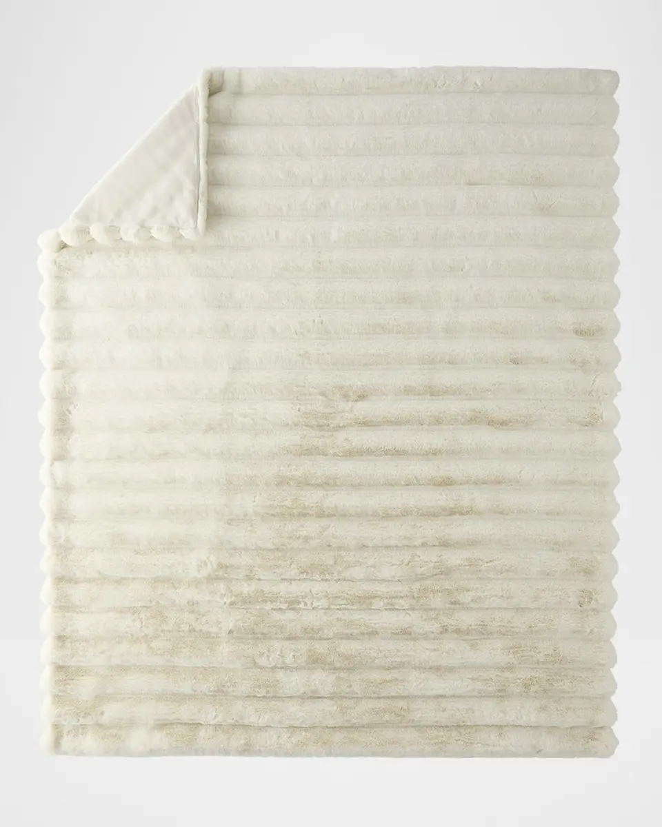 Lyla Grant Faux Chinchilla Throw, 60" x 72" | Thumbnail 7