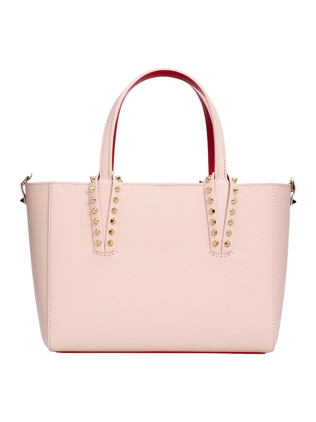Christian Louboutin Cabata Mini Tote Bag in Leather with Spikes