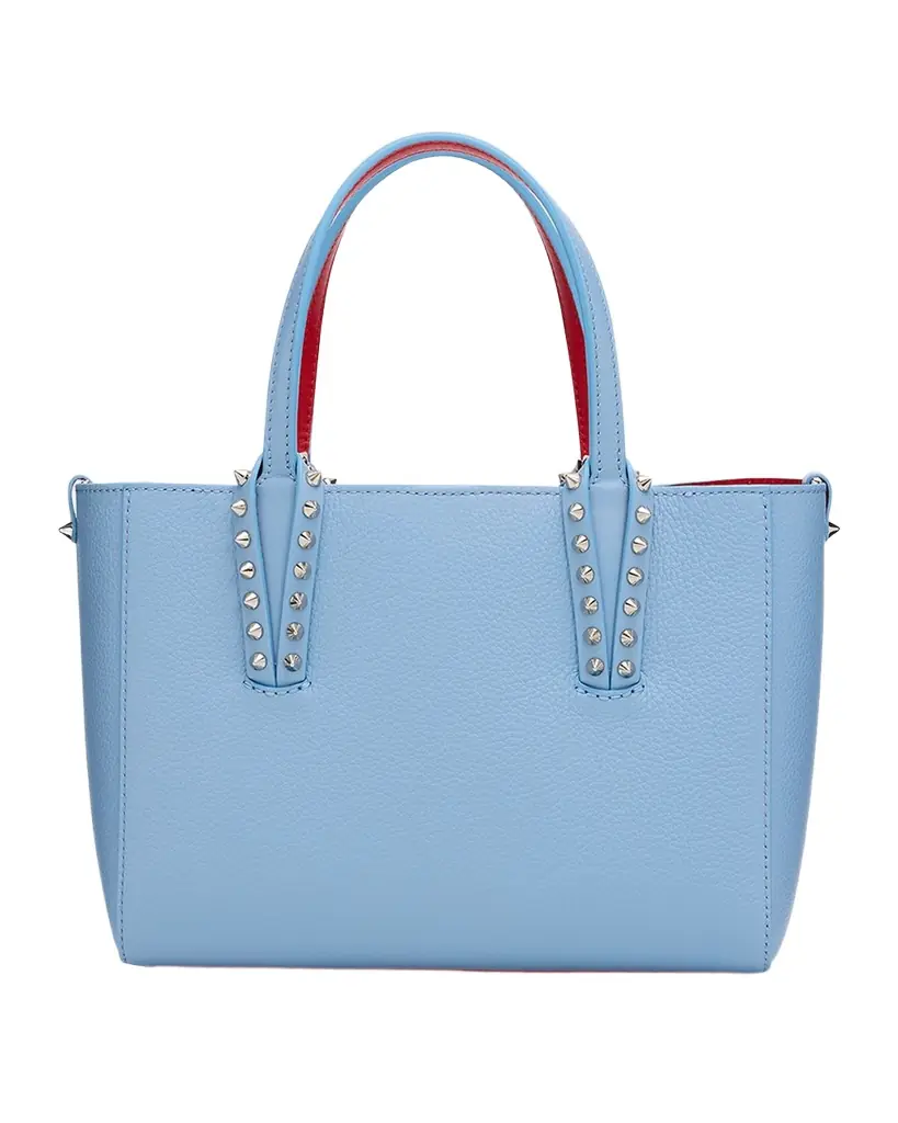 Christian Louboutin Cabata Mini Tote Bag in Leather with Spikes | Image 1 Christian Louboutin Cabata Mini Tote Bag in Leather with Spikes | Image 1