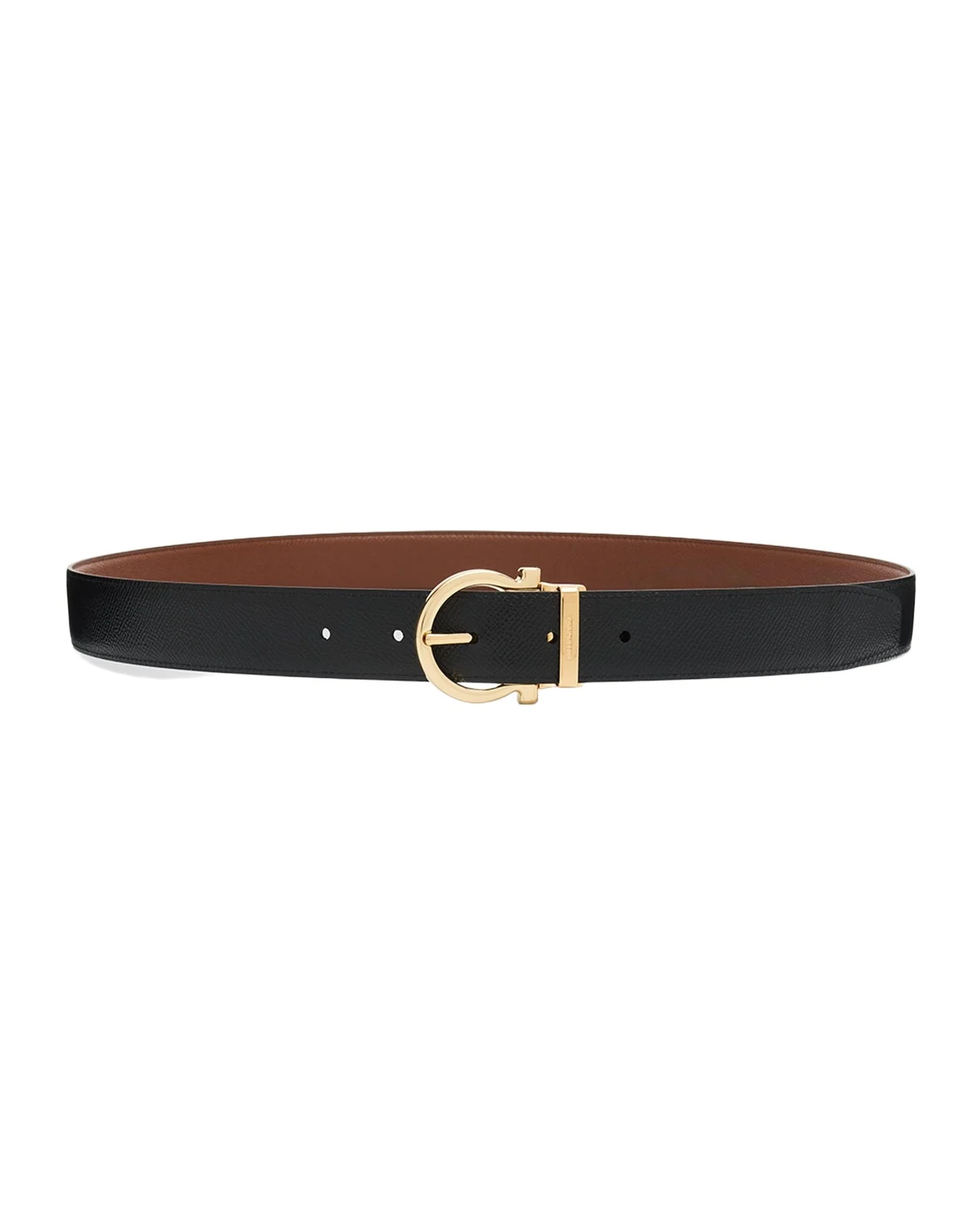 Ferragamo Men's Reversible Leather Gancini-Buckle Belt