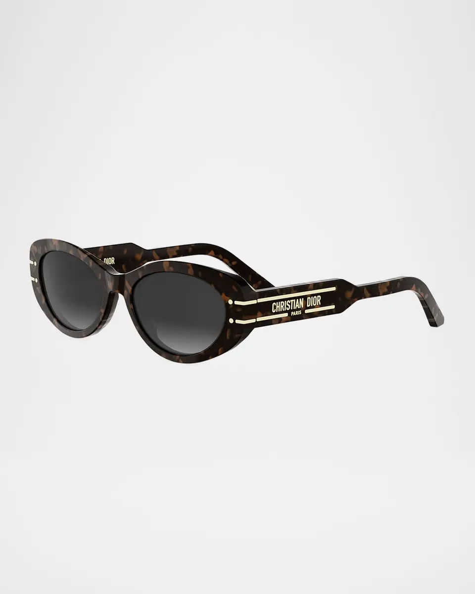 Dior DiorSignature B8U Acetate Oval Sunglasses | Thumbnail 3 Dior DiorSignature B8U Acetate Oval Sunglasses | Thumbnail 3
