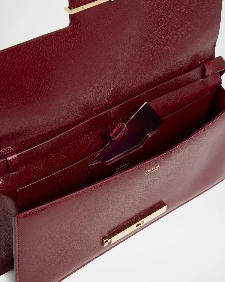 Tom Ford East-West Supple Grain Leather Shoulder Bag | Thumbnail 4 Tom Ford East-West Supple Grain Leather Shoulder Bag | Thumbnail 4