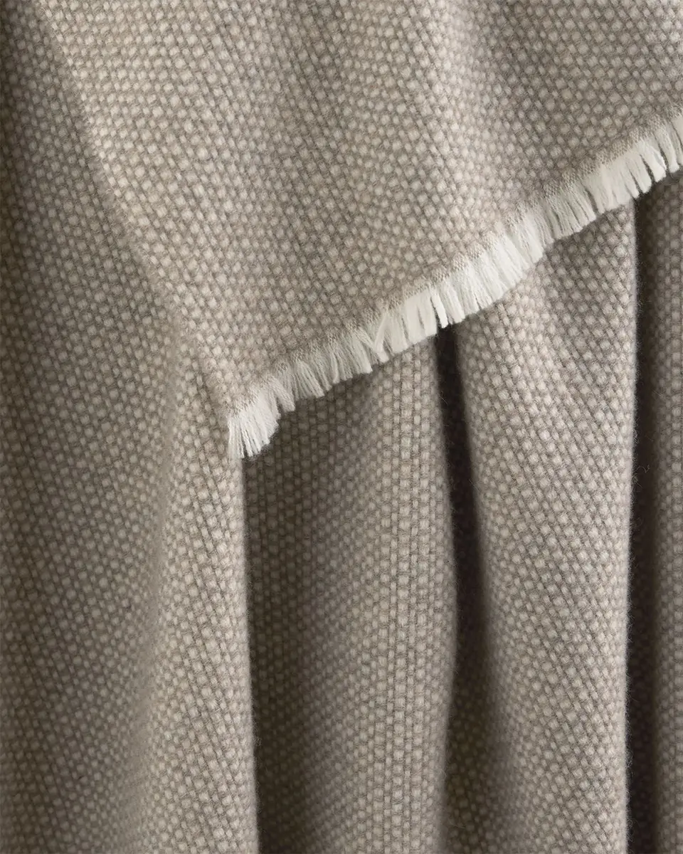 Sofia Cashmere Basketweave Cashmere Throw with Eyelash Fringe, 56" x 72" | Thumbnail 6